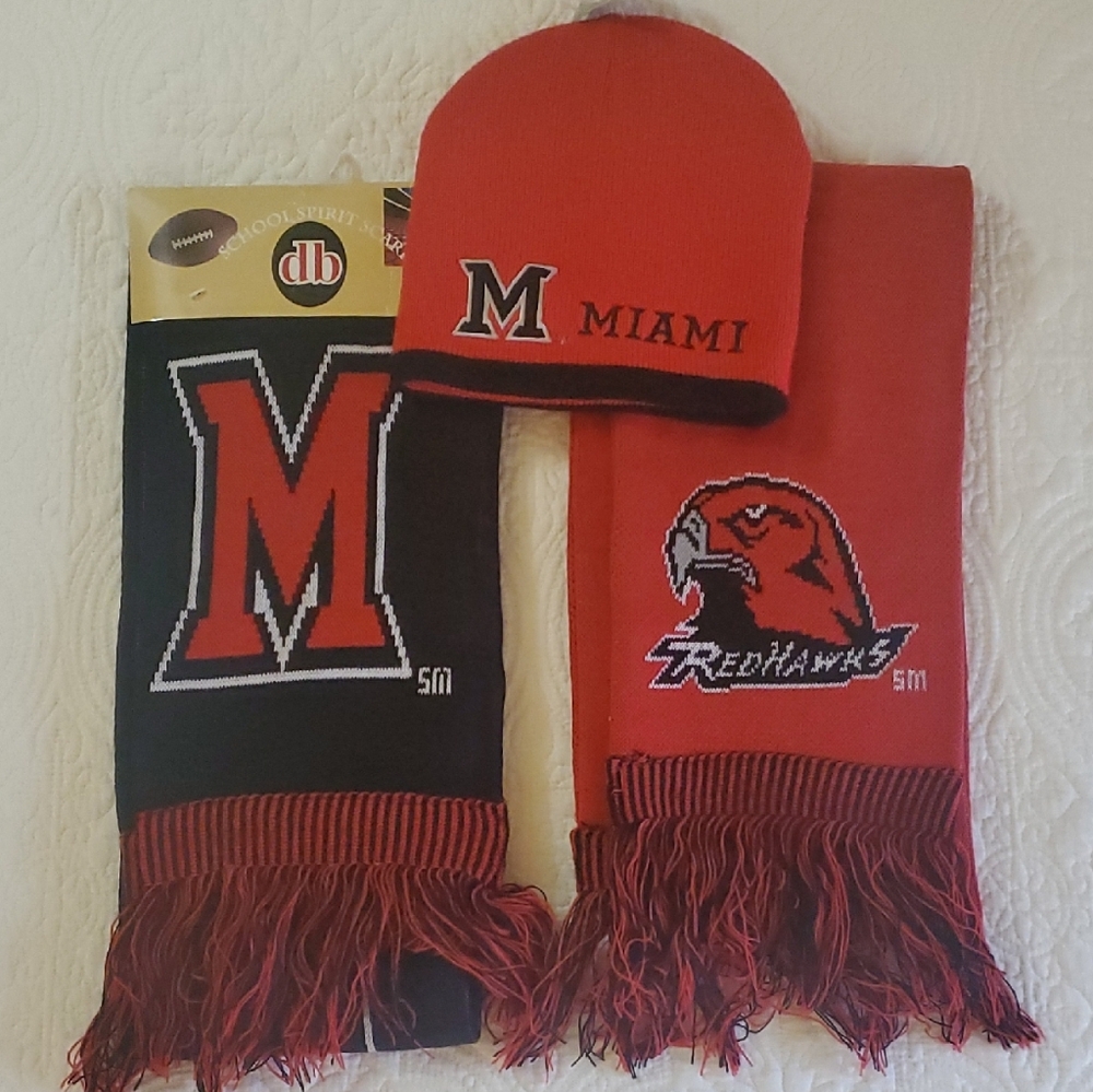 Miami Redhawks Beanie and Scarf Set